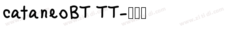 cataneoBT TT字体转换